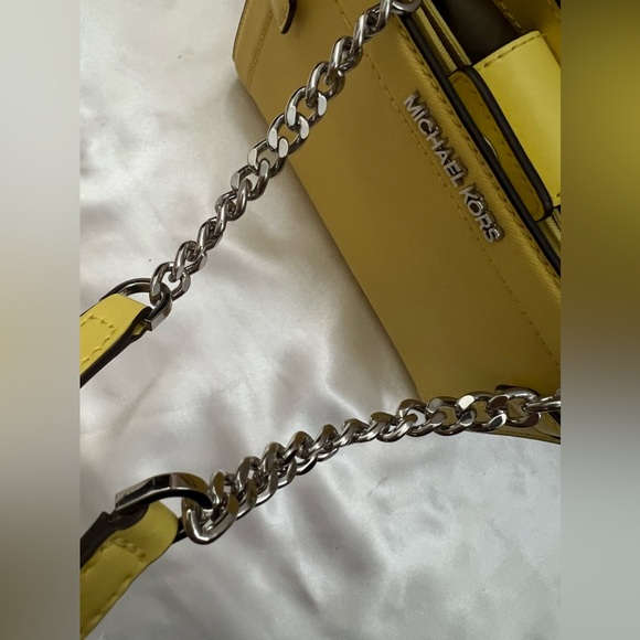 Michael Kors Yellow Crossbody with silver hardware - Picture 10 of 14